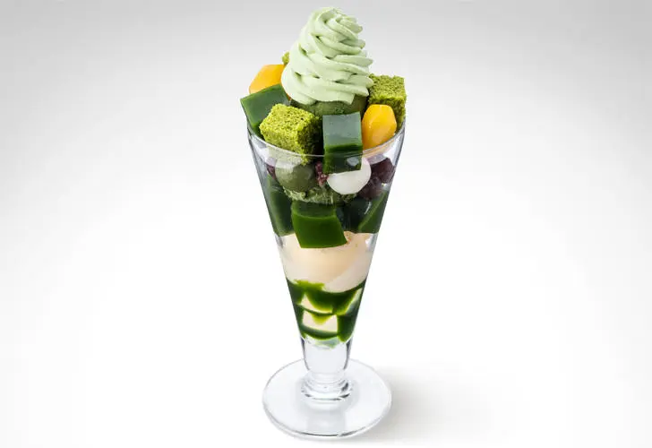 matcha parfait of Tsujiri