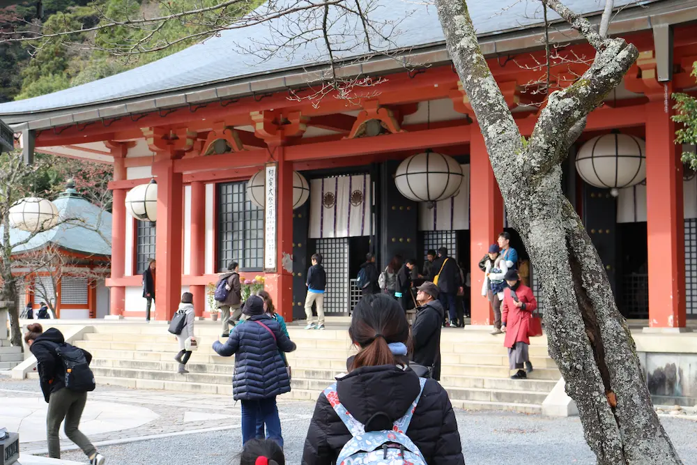 the main hall of Kurama-dera Temple