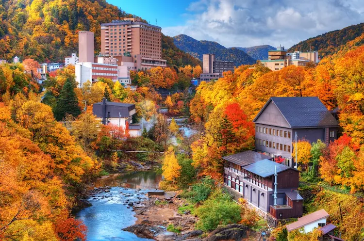 hot spring autumn