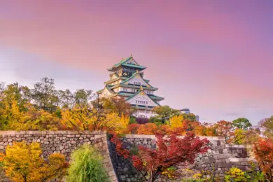 osaka castle autumn