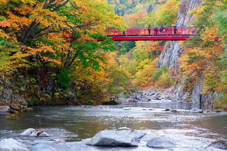 autumn hike japan